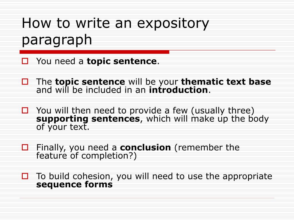 types of expository writing ppt