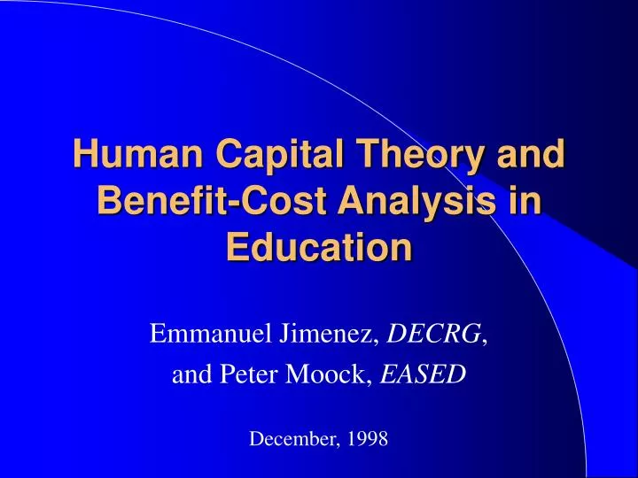 what is cost analysis in education