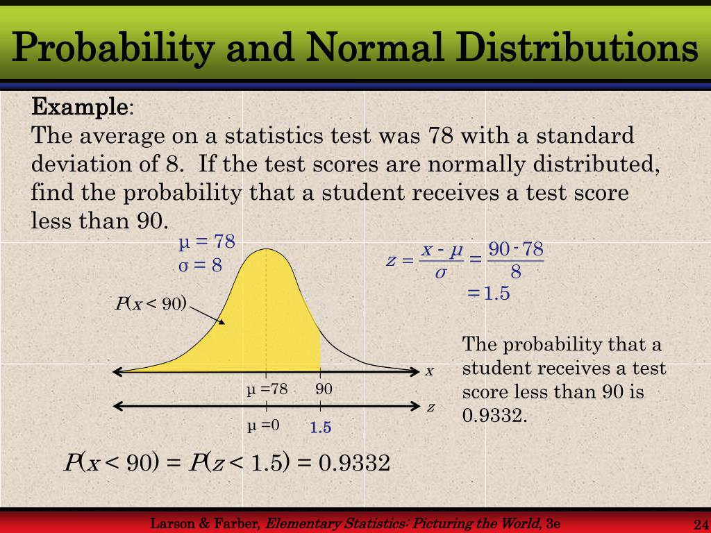 PPT Normal Probability Distributions PowerPoint Presentation, free