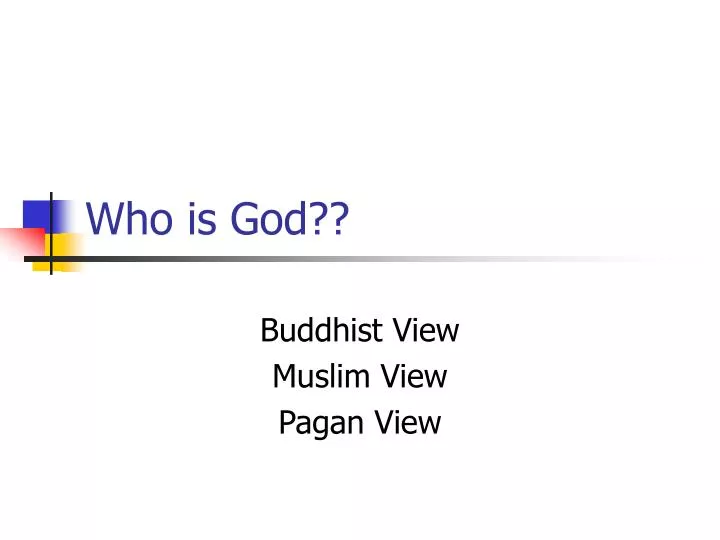 who is god n.