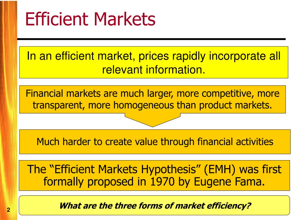 what is capital market efficiency in finance