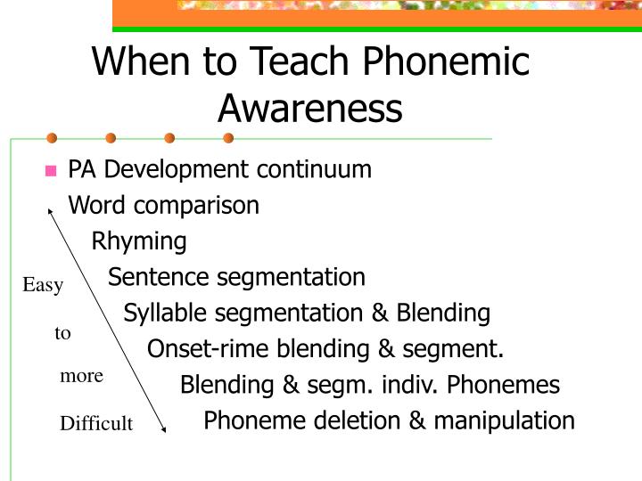 phonemic awareness development phonemic awareness development