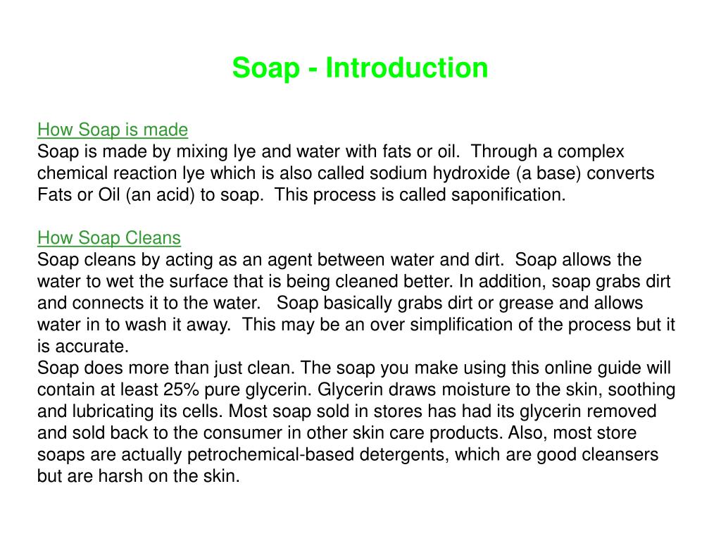 PPT - Make Home-Made Soap PowerPoint Presentation, free download - ID ...