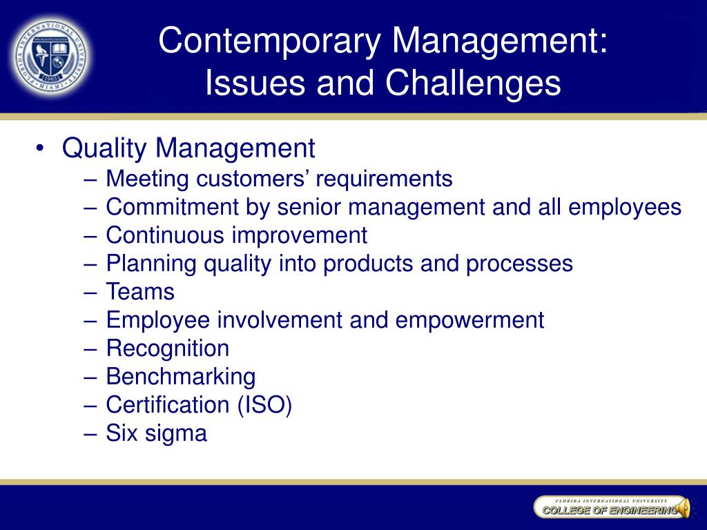 Contemporary Issues On Public Management