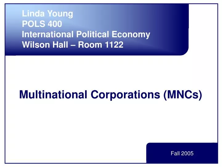multinational corporations mncs n.
