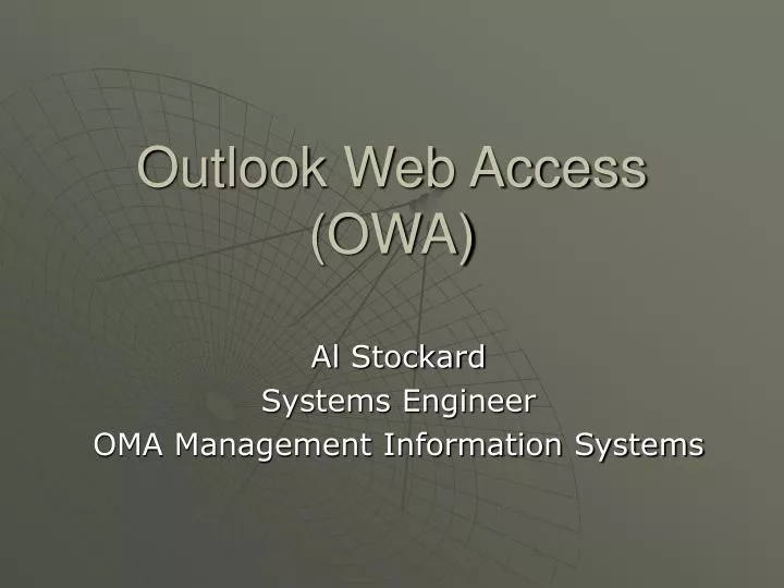 OUTLOOK WEB ACCESS OWA visual data 2