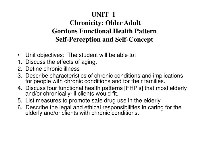 gordons functional health patterns example