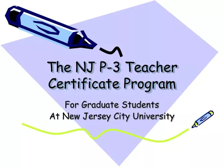 how to get a teacher certification in nj