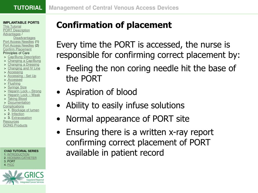 PPT - 3. IMPLANTABLE PORTS PowerPoint Presentation, free download