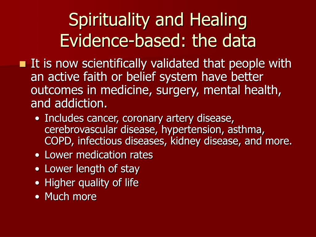 PPT - Spirituality and Healing in Medicine PowerPoint Presentation ...
