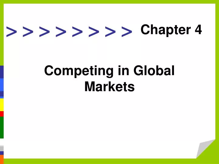 competing in global markets n.