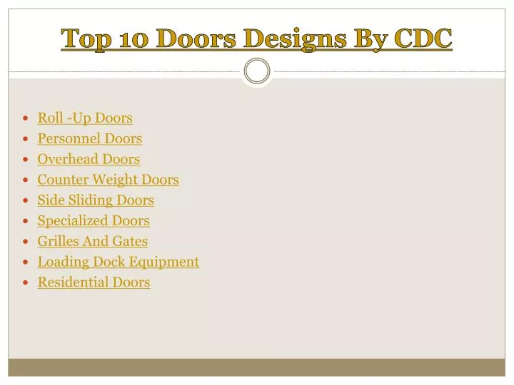 top 10 doors designs by cdc n.