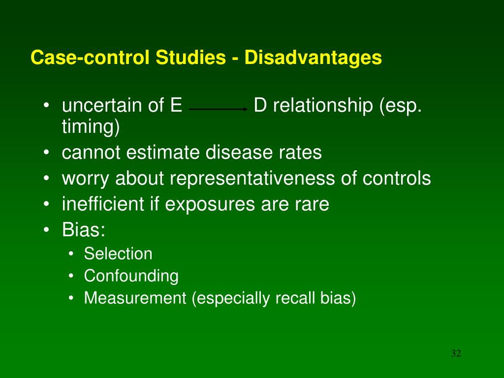 case control studies disadvantages