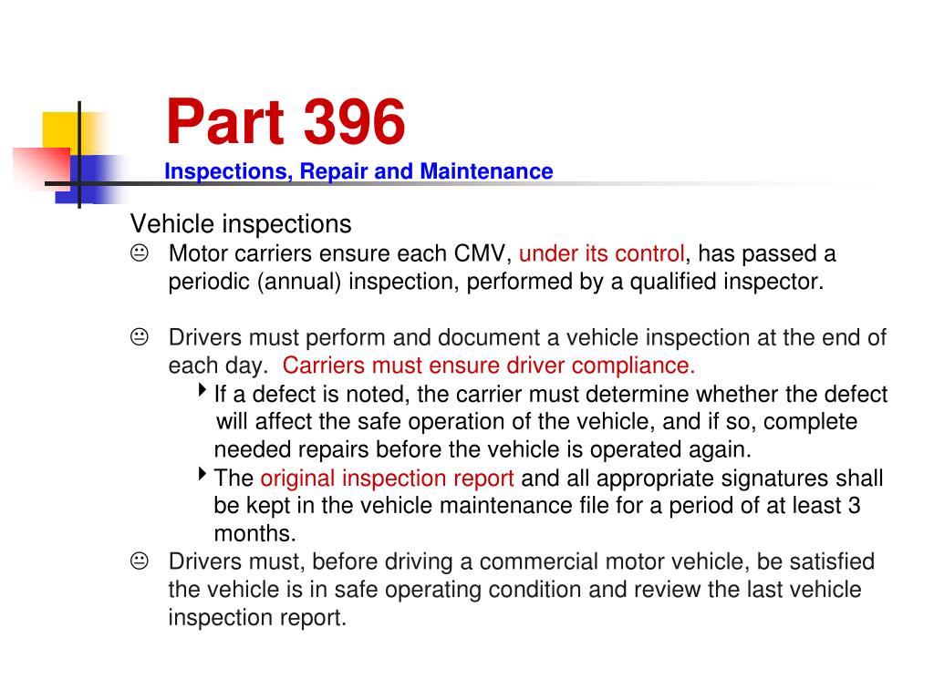 PPT - Commercial Motor Vehicles Safety Regulations An Overview ...