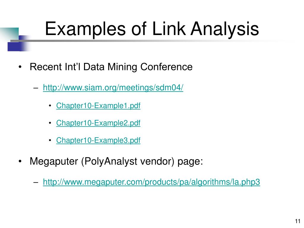 PPT Chapter 10 Link Analysis PowerPoint Presentation, free download