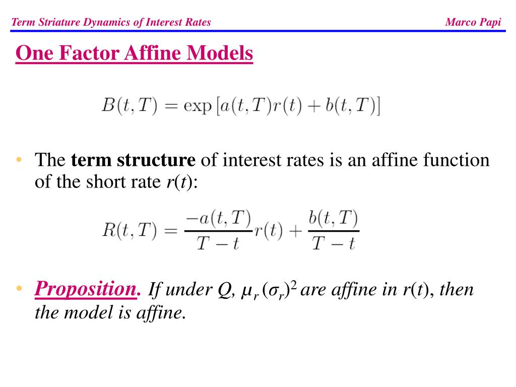 PPT - Term Structure Dynamics of Interest Rates by PPT - Term Structure Dynamics of Interest Rates by