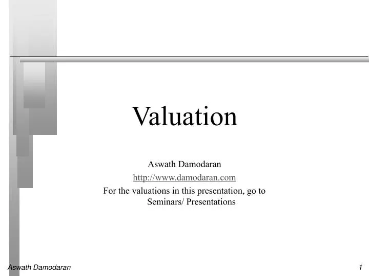 valuation n.