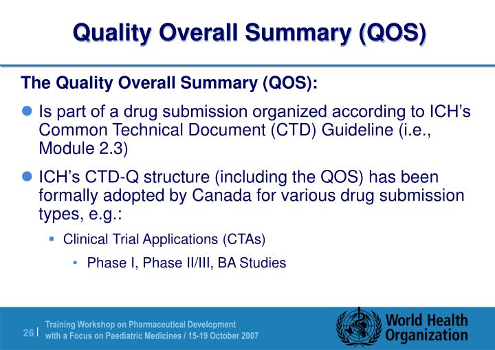 PPT - Regulatory Requirement on Dossier of Medicinal Products WHO ...