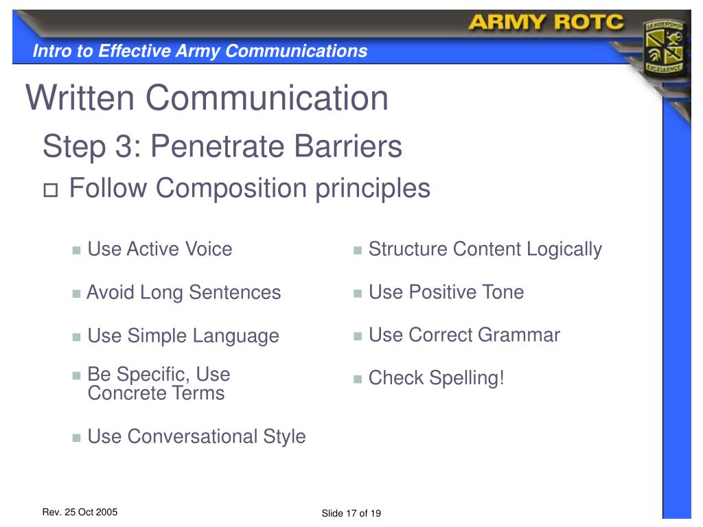 effective listening army regulation effective listening army regulation