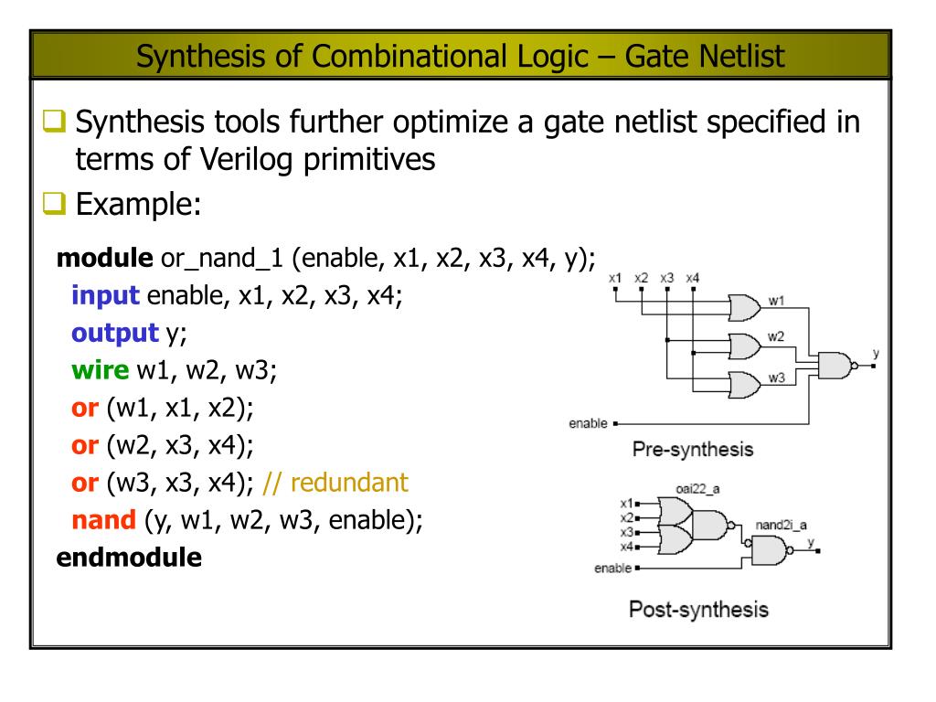 assign statement in verilog synthesis