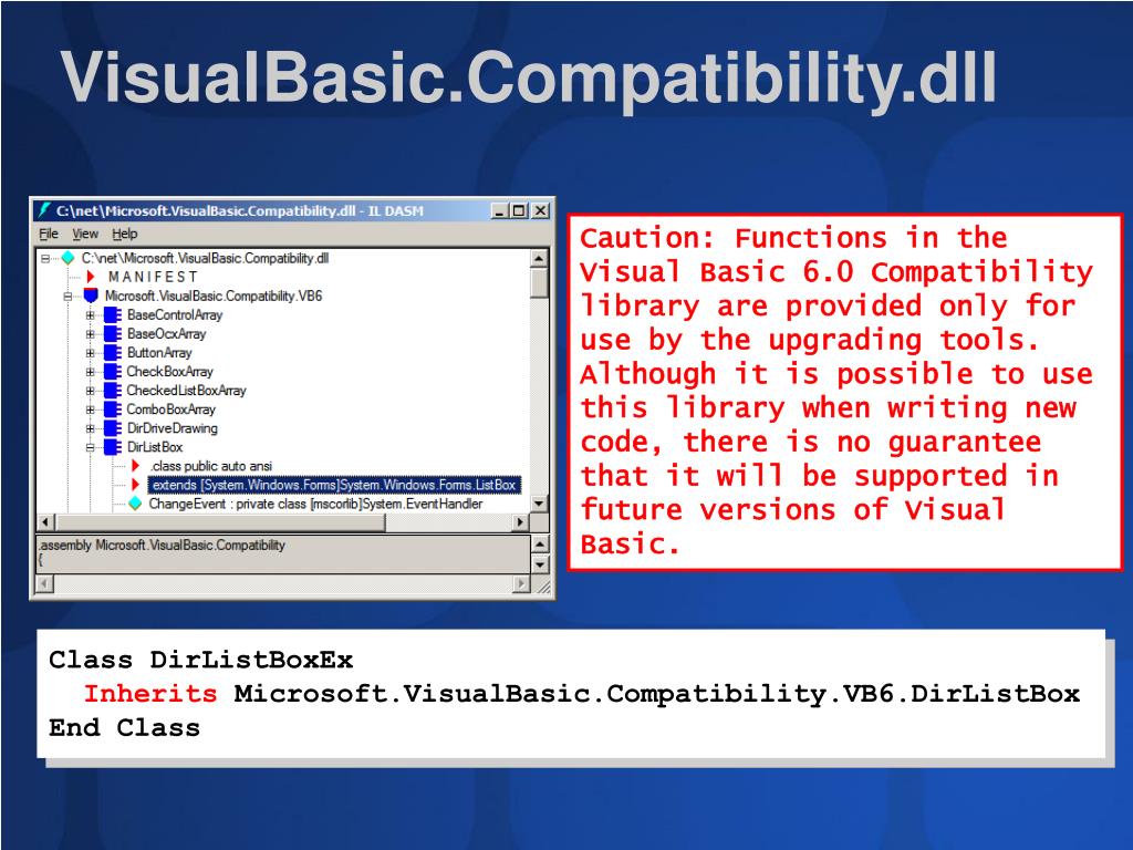PPT - DEV27 Upgrading VB 27 Applications to Visual Basic .NET