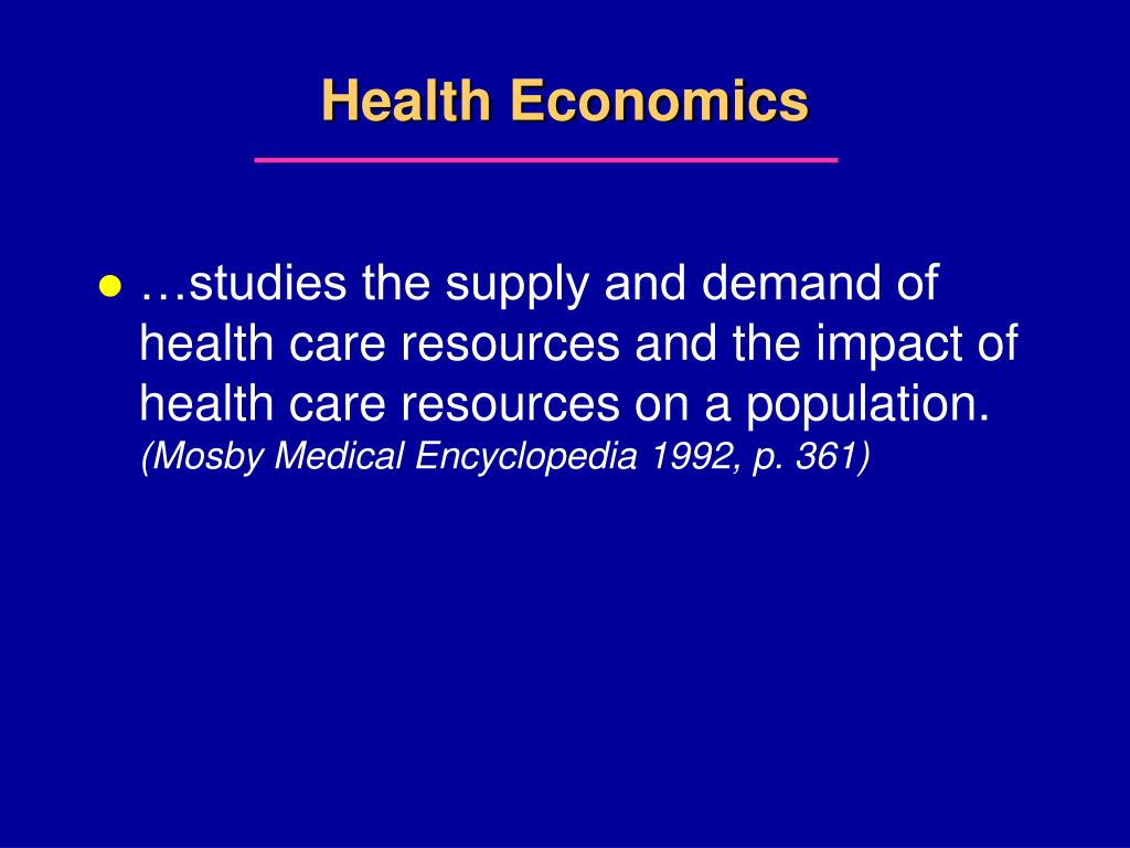 health economics topics for research