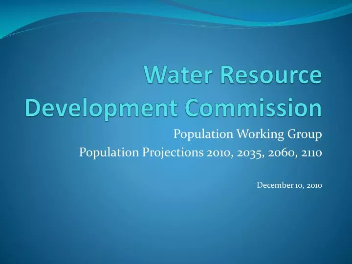 importance of water resource development