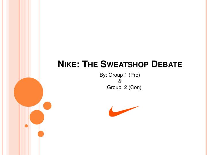 nike the sweatshop debate n.