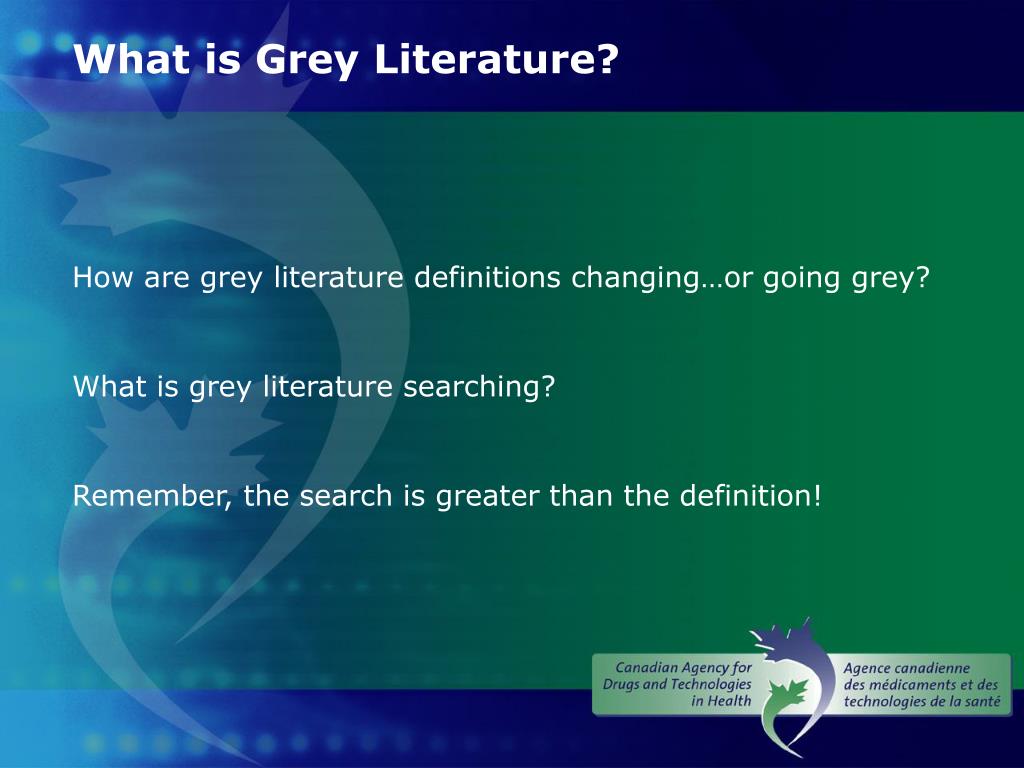 grey literature meaning in research