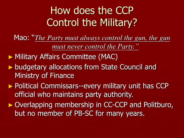 how far did the ccp control how far did the ccp control