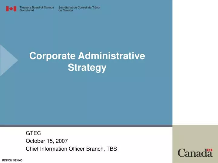 corporate administrative strategy n.