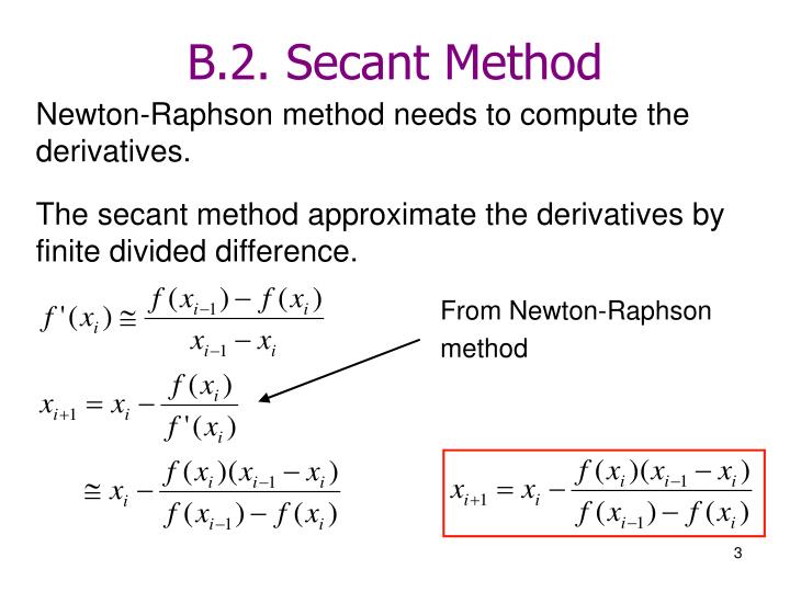 Fortran Program For Secant Method Numerical