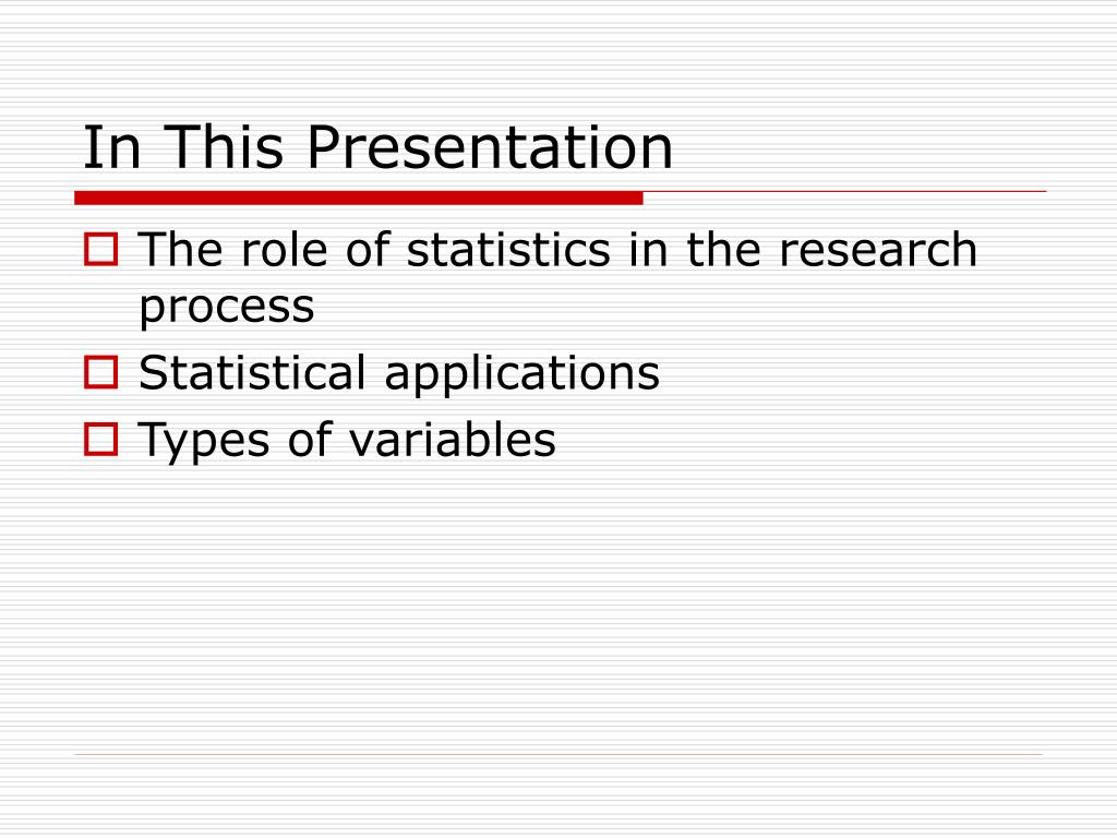 importance of statistics in social work research ppt