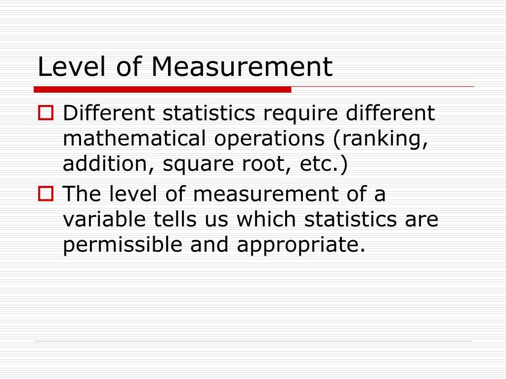 social work research level of measurement