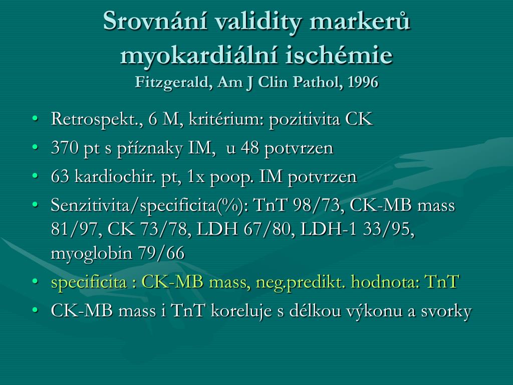 PPT - Kardiální markery po kardiochirurgickém výkonu – pohled klinika  PowerPoint Presentation - ID:1314327