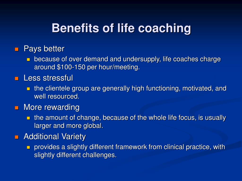 PPT - Life Coaching & Clinical Psychology: The Therapist as a Life ...