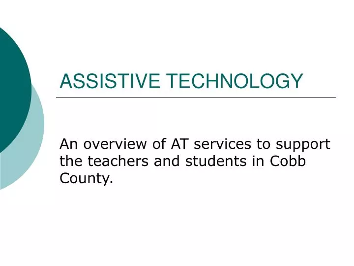 assistive technology n.