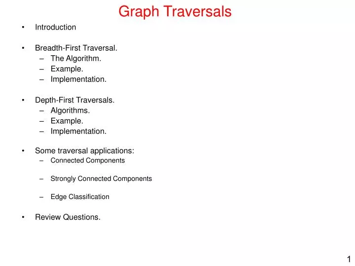 graph traversals n.