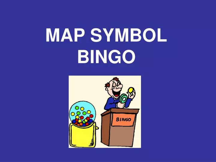 map symbol bingo n.