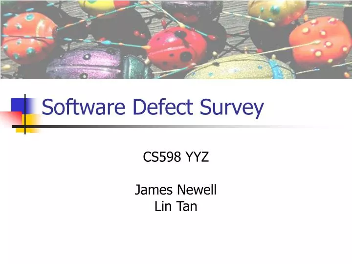 software defect survey n.