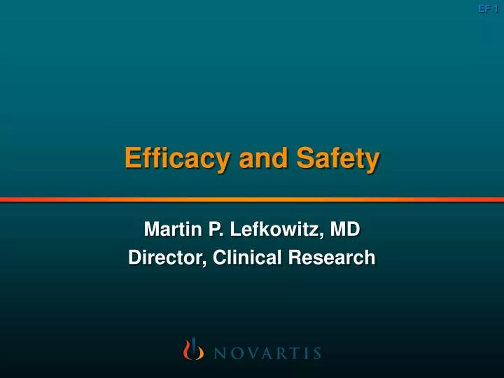 PPT Efficacy and Safety PowerPoint Presentation, free download ID