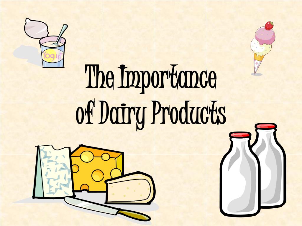 presentation about dairy products