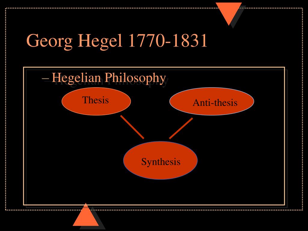 hegelian thesis hegelian thesis