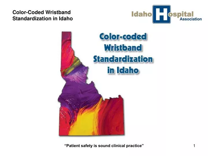 color coded wristband standardization in idaho n.