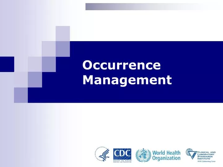 occurrence management n.