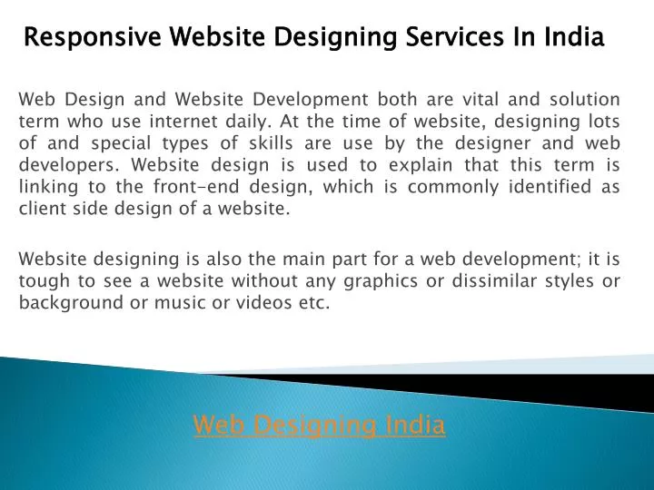 responsive website designing services in india n.