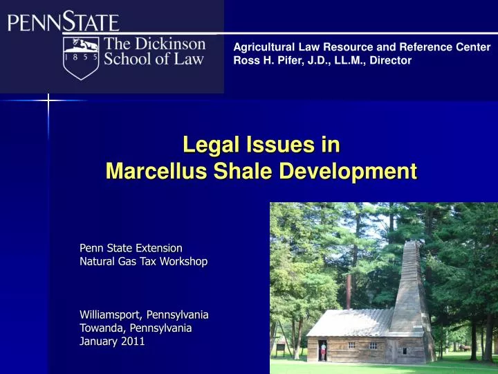 legal issues in marcellus shale development n.