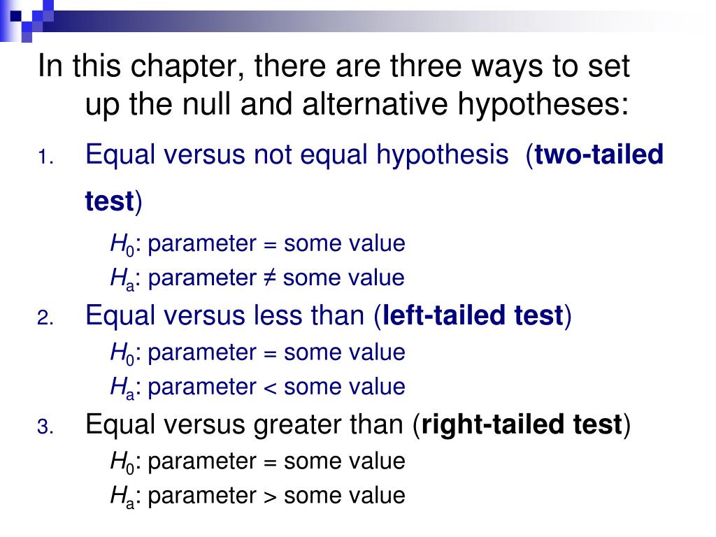 which statement is not true about hypothesis tests
