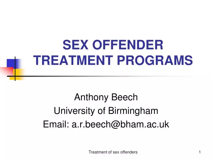 sex offender treatment programs n.