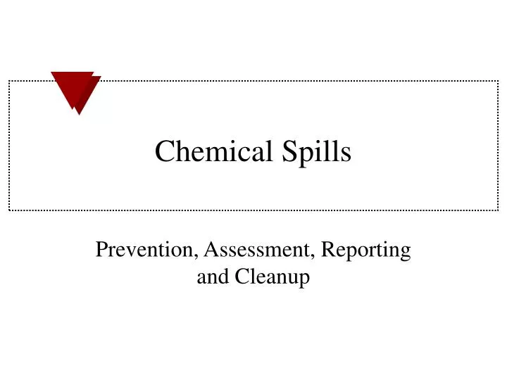 chemical spills n.